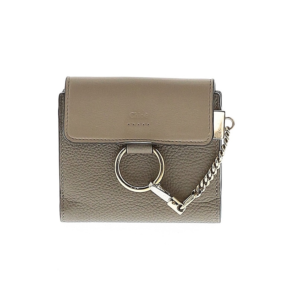 Chloe Taupe Faye Compact Wallet